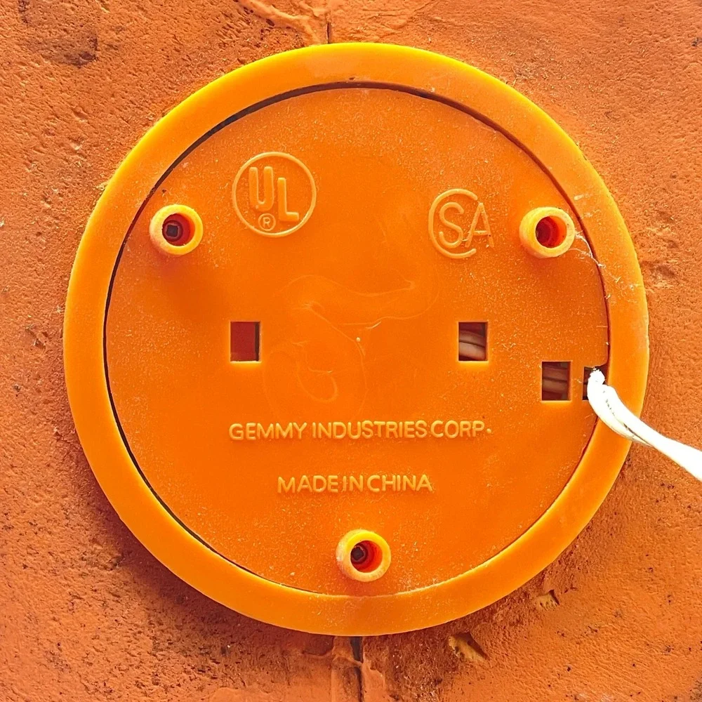 Vintage Gemmy Foam Jack-O-Lantern Pumpkin Halloween Light Up Blow Mold Decor